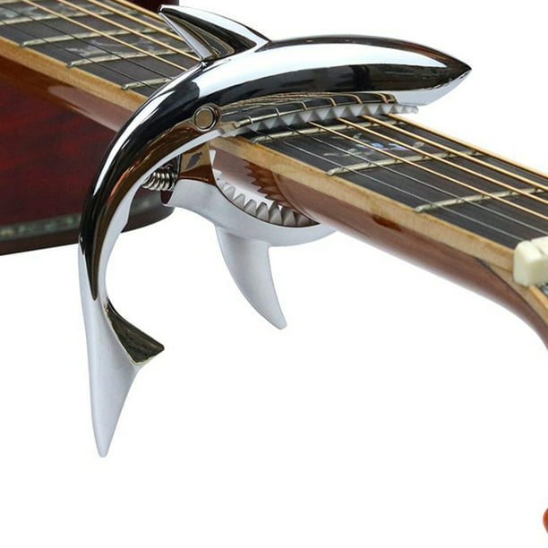 voorraad Halloween Krachtig Shark Guitar Capo Zinc Alloy Universal Quick Replace Clamp for Acoustic  Guitar Metal Electric Guitar Clip-on Acoustic Classic Musical Instrument  Supplies - Walmart.com