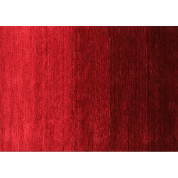 Ahgly Company Indoor Rectangle Abstract Red Contemporary Area Rugs, 7' x 10'