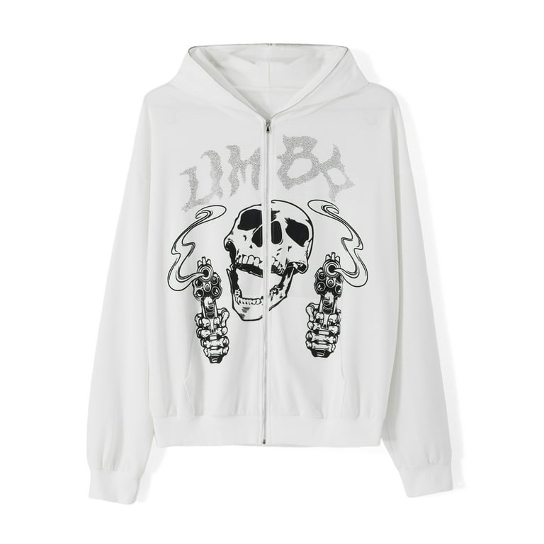 Off white sales skulls hoodie