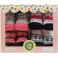 thumbnail image 3 of Little Me Baby Girls Booties Black and White, 4 Pack, Multi2, 0-12 Months LM820322, 3 of 4