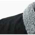 thumbnail image 5 of Timoontee Men's Corduroy Workwear Coats Fleece Lined Coat Casual Comfy Lapel Jacket Thickened Warm Coats Solid Zip Up Outerwear Coats Fall Winter Trendy Clothes Black XL, 5 of 9