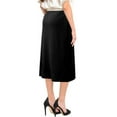 thumbnail image 4 of Women's Basic Modest 26" Below the Knee Length Stretch Knit Straight Skirt, 4 of 10
