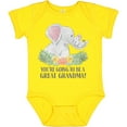 thumbnail image 3 of Inktastic You're Going to Be a Great Grandma Elephants with Flowers Boys or Girls Baby Bodysuit, 3 of 5