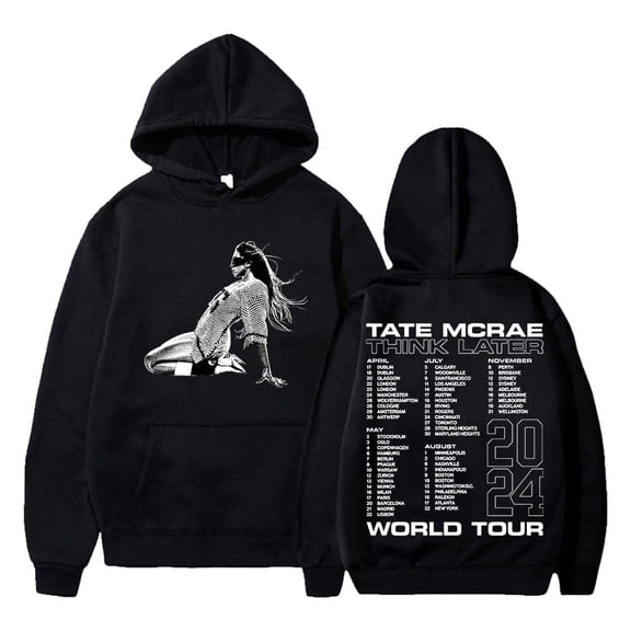 Tate McRae Think Later World Tour Unisex Long Sleeve Hoodie - Streetwear