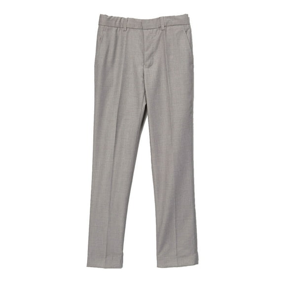 Elie Balleh Grey Solid Dress Boy's Dress Pants Slacks