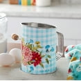thumbnail image 4 of The Pioneer Woman 3-Cup Stainless Steel Tin Flour Sifter with Acacia Wood Crank Knob, Sweet Rose, 4 of 5