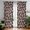 Mushroom and Toadstool Black Pattern, variant on Mushroom and Toadstool Black Pattern Sheer Curtains, Rod Pocket Sheer Drapes with Dual Rod Pocket, Soft Breathable Gifts for Housewarming Holiday,52"x108"