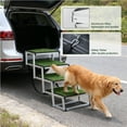 thumbnail image 5 of Jopath Foldable Dog Ramp for Cars, SUVs, Trucks, Portable Pet Dog Stairs for Large Dogs with Non-Slip Surface & Reinforced Design, Lightweight Yet Sturdy Supports Up to 250lbs green, 5 of 7