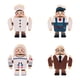 thumbnail image 1 of 4 bloques de construcción de madera a presión para niños y niñas, minifiguras de personas, juguetes Estilo B, 1 of 8