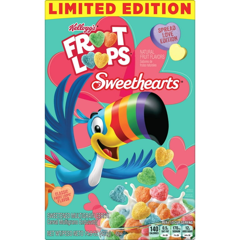 Kellogg's Froot Loops Original Breakfast Cereal Box, 14.9 oz