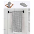 thumbnail image 6 of Grey Geometric Towel Set of 3, Soft Microfiber Bath Towels, Hand Towel, Washcloths, Modern Pure Color Abstract Striped Quick-Dry Absorbent Towels for Bathroom Kitchen Hotel Beach Gym Spa, 6 of 7