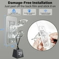 thumbnail image 3 of Antimbee 6-Pack No Drill Needed Curtain Rod Holders, Self Adhesive Rod Brackets, Multipurpose Nail Free Stick on Curtain Rod Hooks, Curtain Hangers for Bathroom, Bedroom, Livingroom, 3 of 10