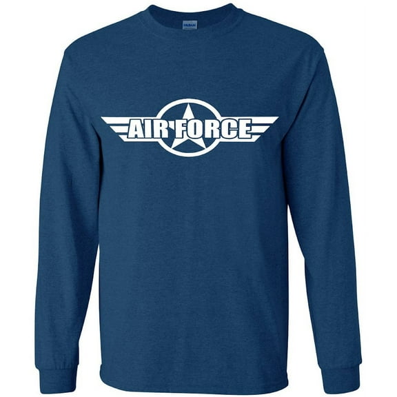 Air Force Decal Graphic T-shirt Long Sleeve Mens