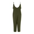 thumbnail image 4 of Women's Sleeveless V-Neck Loose Fit Jumpsuit with Pockets Casual Baggy Summer Outfit, 4 of 6