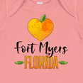thumbnail image 4 of Inktastic Fort Myers Florida Orange in Heart Boys or Girls Baby Bodysuit, 4 of 5