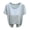 Blue, variant on Women's Built-In Bra T-Shirt - Summer Breathable Modal Short Sleeve Casual Top (No Bra Needed | Plus Size Slim Fit | Striped Pattern) (Black | M)