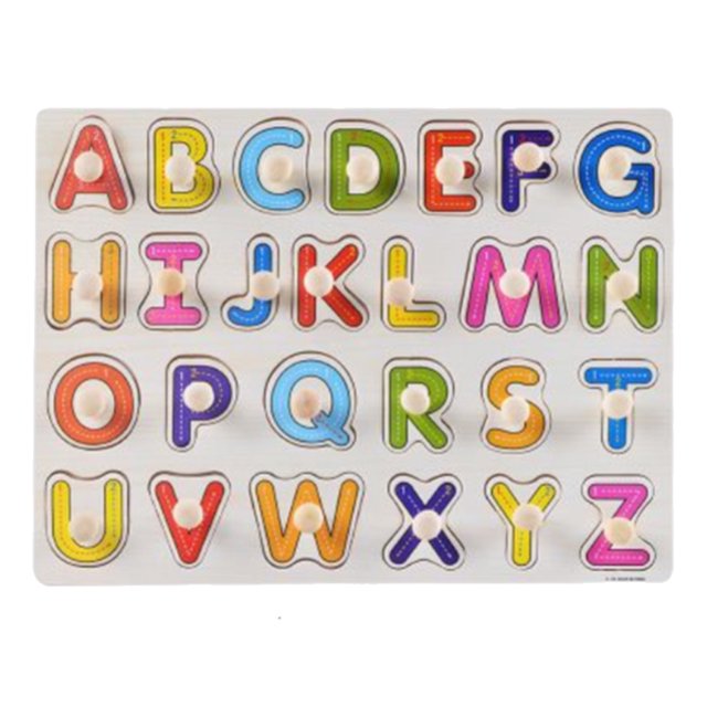 Tholdsy Juguete educativo para niños pequeños, juguetes de para agarrar, letras del alfabeto inglés, estudio de aprendizaje preescolar, Juguetes de construcción Tipo 2 Tholdsy FN011229-02