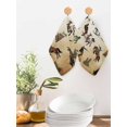 thumbnail image 2 of Western Cowboys Kitchen Dish Towels for Drying Dishes Set of 4, Brown Vintage Country Cactus Waffle Weave Microfiber Hand Tea Bathroom Towels Quick Dry & Absorbent Towel 12x12, 2 of 7