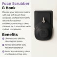 thumbnail image 4 of The Man Silicone Face Scrubber, 1-Piece Facial Cleansing Brush with Hook, 4 of 8