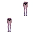 thumbnail image 1 of Guardurnaity 1 par de pantimedias con tirantes a la moda, calcetines con diseño de agujeros, medias de rejilla transpirables cómodas al tacto, Type2 NO2, 1 of 6