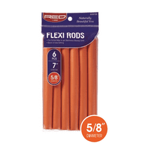 Kiss Flexi Rods 7" -(HRF06 Flexi Rods 7” 6pcs 5/8” Diameter Orange)