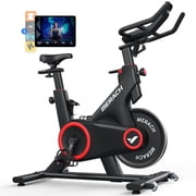 MERACH Exercise Bike with 350lbs Weight Capacity, Indoor Cycling Bicycle Auto Magnetic 16 levels Resistance for Home Cardio Workout
