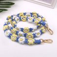 thumbnail image 3 of LCXmlly Vibrant Colored Shoulder Strap Contrast Color Woven Shoulder Strap Flower Knitted Handbag Purse Replacement Detachable Shoulder Crossbody Strap 1 Set, 3 of 8