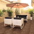 thumbnail image 2 of Renwick 12 x 12''(11 Pcs)Patio Pavers Interlocking Wood Tiles Wood Flooring Tiles Indoor & Outdoor for Deck Poolside, 2 of 7