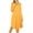 Ash Mustard, variant on Womens & Plus Round Neck Long Sleeve Knee Length A-Line Swing Trapeze Dress (Purple, M)