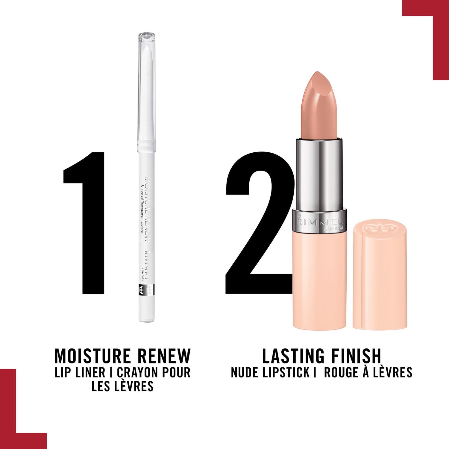 Rimmel Moisture Renew Lip Liner, shea butter, protects lip colour, 100% Cruelty-Free, Lip Liner