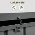 thumbnail image 6 of Domi Outdoor Living 200 Gallon Large Deck Box,Outdoor Storage for Patio Furniture, Organization and Storage for Outdoor Cushions, Garden Tools and Pool Toys, Lockable,Dark Gray, 6 of 9