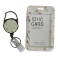 thumbnail image 1 of CSChome Card Holder Badge Holder Retractable Design Floral Print Lightweight Reusable Bright Color Name Badge Reel, 1 of 7