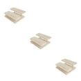 thumbnail image 4 of Thinsony Modern Wooden Rack Glasses Display Stand Holder Organizer 2 Layers 3Set, 4 of 6