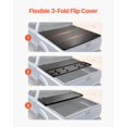 thumbnail image 3 of VEVOR Tri-Fold Truck Bed Tonneau Cover, Compatible with 2019-2024 Chevy Silverado GMC Sierra 1500 (NOT FIT 19-24 Classic) 5'8" Bed, Fit 5.8' x 5.3' (70" x 63.3") Inside Bed, 400 lbs Capacity, Black, 3 of 9