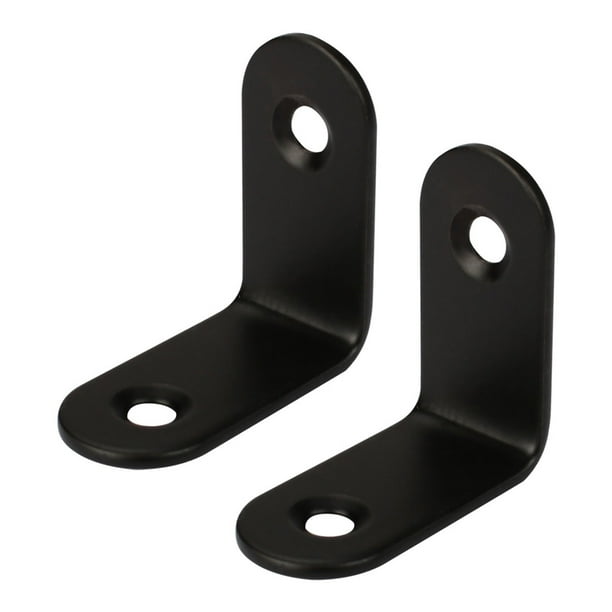 30 x 30mm Angle Bracket Stainless Steel Black L Shaped Angle Brackets