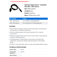 thumbnail image 2 of Upstream Oxygen Sensor - Compatible with 2005 - 2009 Audi A4 2006 2007 2008, 2 of 2
