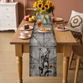 thumbnail image 3 of Table Runner - 72 Inch Long, Funny Farm Animals Kitchen Dining Table Runner Dresser Scarves, Vintage Barn Grey Sunflowers Farmhouse Decor for Coffee Tables Wedding Party Banquet, 3 of 8