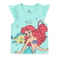 thumbnail image 5 of Disney Ariel Little Mermaid Short Sleeve Shirt and Tulle Tutu Skirt with Headband (Girls), 3 Piece Set, Sizes 2T-10, 5 of 6