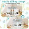 thumbnail image 5 of OLAKIDS Toddler Table and Chair Set, Wooden Table and 4 Chairs with Nesting Design, Storage Drawers, Children Multi-Activity Table for Art, Crafts, Draw, Read for Boys Girls Aged 3+, 5 of 9