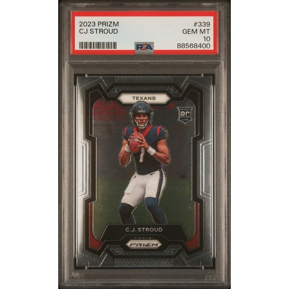 Graded 2023 Panini Prizm CJ Stroud #339 Rookie RC Football Card PSA 10 Gem Mint