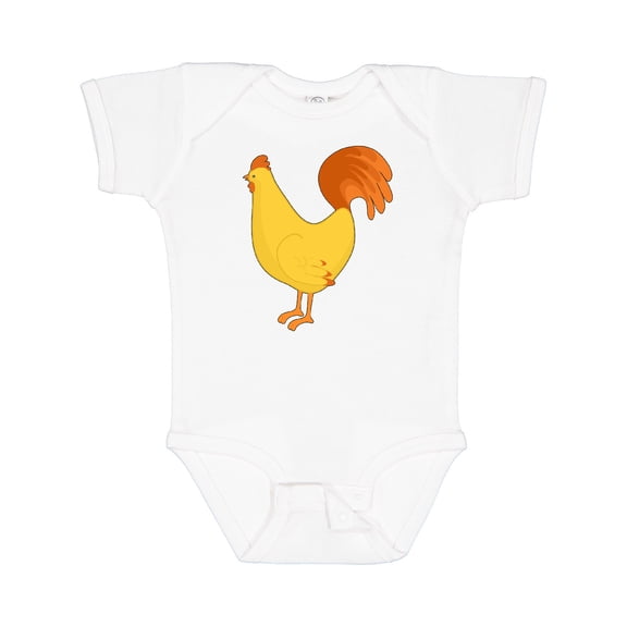 Inktastic Cute Yellow Chicken Boys or Girls Baby Bodysuit