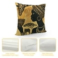 thumbnail image 4 of ARISTURING Girls African American Pillow Cover Tribal Decor Throw Pillow Case Home Decor Sofa Cushion Cover, 4 of 5