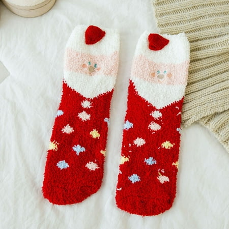 

〖Yilirongyumm〗 Socks Christmas Socks Christmas Tree Snowflake Snowman Bow Cotton Socks Novelty Colorful Patterns Christmas Socks Dress Socks Cute Design Socks For Men Women Xmas Party 1Pack