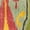 Blue/Green, variant on SAFAVIEH Ikat Betty Southwestern Wool Area Rug, Cream/Green, 2' x 3'