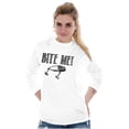 thumbnail image 4 of Bite Me Fish Bait Funny Fishing Humor Long Sleeve TShirt Men Women Brisco Brands X, 4 of 6