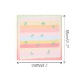 thumbnail image 3 of INSPIRE CHIC Women's Rainbows Bowknot Printed Scarves, 21.7x21.7" Small Square Blended Cotton Gauze Headscarf 21.7x21.7" Rainbow-2, 3 of 6