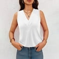 thumbnail image 4 of Fanxing White Women's Summer Tank Tops Dressy Casual Blouses Xl Hide Belly Curvy Sleeveless Shirts （Women's S-2XL), 4 of 8