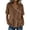 Brown, variant on cfhntfmh Linen Shirts for Women Summer Vintage Vacation Tees Shirt V Neck Button up Blouse Short Sleeve Office Work Tops