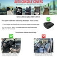 thumbnail image 2 of Auto Console Covers- Fits the Chevy Silverado 2007-2013 1500, 2500HD, 3500HD (5 passenger with front Bucket Seats) Center Console Armrest Lid Cover Fleece Fabric. (Dark Gray), 2 of 3