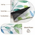 thumbnail image 6 of 2x3 Ft Entryway Area Rug, Blue Green Botanical Kitchen Rug Runner Washable Floor Mat, Pastoral Summer Spring Leaf Non Slip Indoor Door Mat Throw Carpet for Bathroom Living Room Bedroom, 6 of 8